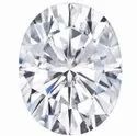 White Trillion Cut Moissanite Stone