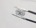 White Trillion Cut Moissanite Stone