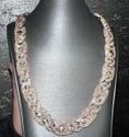12mm Cuban Link Chain Necklace, 925 Sterling Silver, Iced Out Diamond Choker