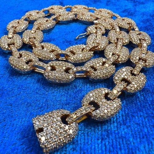 18 mm Cuban Chain, VVS Moissanite, Hip Hop Miami Cuban, Bussdown Cuban