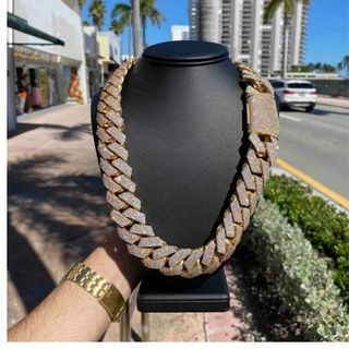 14 MM Rose Gold Cuban Chain / Hip Hop Jewelry