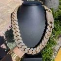 14 MM Rose Gold Cuban Chain / Hip Hop Jewelry