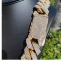 14 MM Rose Gold Cuban Chain / Hip Hop Jewelry