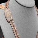 14 MM Rose Gold Cuban Chain / Hip Hop Jewelry