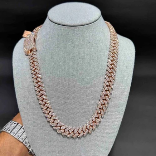 14 MM Rose Gold Cuban Chain / Hip Hop Jewelry