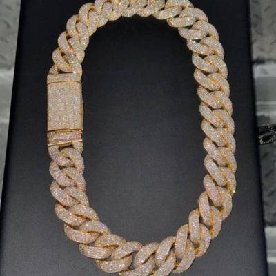Rose Gold Cuban Chain / Hip Hop Jewelry 22MM