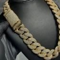 Rose Gold Cuban Chain / Hip Hop Jewelry 22MM