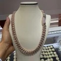 16mm Cuban Link Chain Necklace, 925 Sterling Silver, Iced Out Diamond Choker