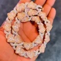 24mm / 24 inch Cuban Link Chain Necklace, 925 Sterling Silver, Iced Out Diamond Choker
