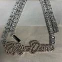 8MM Cuban Link Chain Necklace, 925 Sterling Silver, Iced Out Diamond Choker