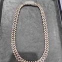 VVS Moissanite Cuban Chain- 14MM, 925 Sterling Silver, Iced Out