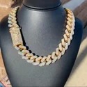 22 mm / 22 inch Iced out hip hop Chain CUBAN CHAIN