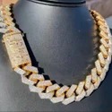 22 mm / 22 inch Iced out hip hop Chain CUBAN CHAIN