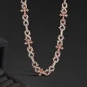 Cuban Link Chain Necklace, 925 Sterling Silver, Iced Out Diamond Choker