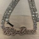 8MM Cuban Link Chain Necklace, 925 Sterling Silver, Iced Out Diamond Choker