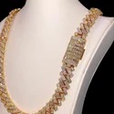 16 MM Rose Gold Cuban Chain / Hip Hop Jewelry