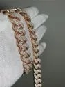 Rose Gold Cuban Chain / Hip Hop Jewelry 18 MM