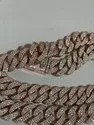 Rose Gold Cuban Chain / Hip Hop Jewelry 18 MM