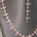 Cuban Link Chain Necklace, 925 Sterling Silver, Iced Out Diamond Choker
