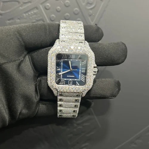 Best Quality Custom Watch for Men Iced out Lab Grown Watch Diamond Studded Hip Hop Diamond