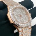 High Quality Iced Out DEF Lab Moissanite Diamond Watch Colorless Diamond Hip Hop Style Diamond Watch