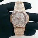 High Quality Iced Out DEF Lab Moissanite Diamond Watch Colorless Diamond Hip Hop Style Diamond Watch