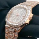 High Quality Iced Out DEF Lab Moissanite Diamond Watch Colorless Diamond Hip Hop Style Diamond Watch