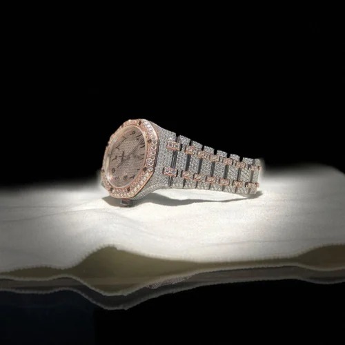 Best Quality Fully Customized Iced Out Diamond Lab Grown Watch for Men Hip Hop Diamond Jewelry