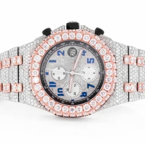 Good Quality Hip Hop Customized Iced out Lab Grown Diamond Watch for Men VVS Diamond Watch Gift
