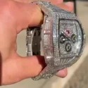 High Quality Hip Hop Customized Iced out Lab Grown Diamond Watch for Men VVS Diamond Watch Gift