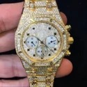 Good Quality Hip Hop Customized Iced out Lab Grown Diamond Watch for Men VVS Diamond Watch Gift