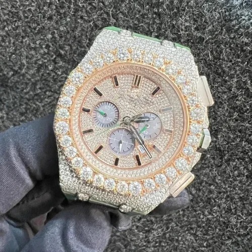 High Quality Hip Hop Customized Iced out Lab Grown Diamond Watch for Men VVS Diamond Watch Gift