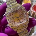 Good Quality Iced Out Lab Grown Watch for Men VVS Diamonds Best Fashion Jewelry Gift