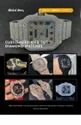 High Quality DEF Lab Grown Diamond Watch Colorless Diamond Hip Hop Style Diamond Watch