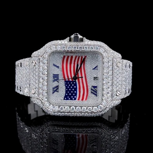 Best Quality Custom Watch for Men Iced out Lab Grown Watch Diamond Studded Hip Hop Diamond