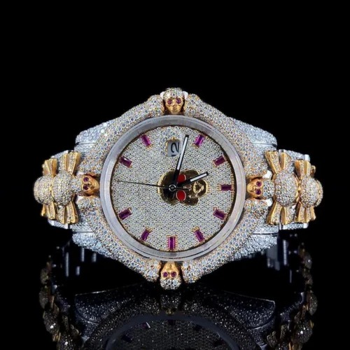 Top Quality Lab Grown Diamond Watch on Factory Price DEF Lab Grown Diamond Iced Out Watch