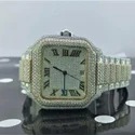 High Quality DEF Lab Grown Diamond Watch Colorless Diamond Hip Hop Style Diamond Watch