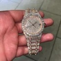 Hip Hop Customized Iced out Lab Grown Diamond Watch for Men VVS Diamond Watch Gift