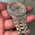 Hip Hop Customized Iced out Lab Grown Diamond Watch for Men VVS Diamond Watch Gift