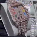 Hip Hop Customized Iced out Lab Grown Diamond Watch for Men VVS Diamond Watch Gift