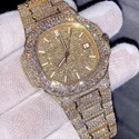 Top Quality Lab Grown Diamond Watch on Factory Price DEF Lab Grown Diamond Iced Out Watch