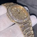 Top Quality Lab Grown Diamond Watch on Factory Price DEF Lab Grown Diamond Iced Out Watch