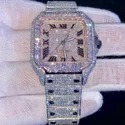 Top Quality Lab Grown Diamond Watch on Factory Price DEF Lab Grown Diamond Iced Out Watch