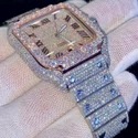 Top Quality Lab Grown Diamond Watch on Factory Price DEF Lab Grown Diamond Iced Out Watch
