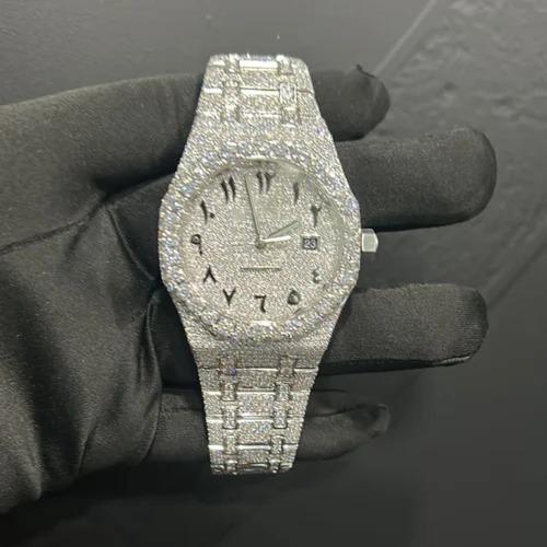 Best Quality Custom Watch for Men Iced out Lab Grown Watch Diamond Studded Hip Hop Diamond