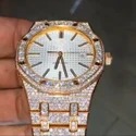 Best Quality Fully Customized Iced Out Diamond Lab Grown Watch for Men Hip Hop Diamond Jewelry