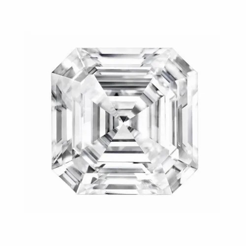 Asscher Cut DEF Moissanite Diamond