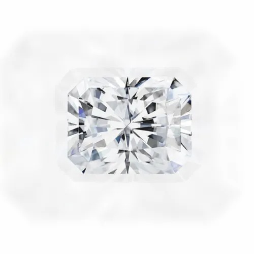 Near White Radiant Cut DEF Moissanite Diamond