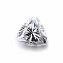 Colorless Trillion Cut DEF Moissanite Diamond