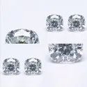 White Round Cut Moissanite Stone
